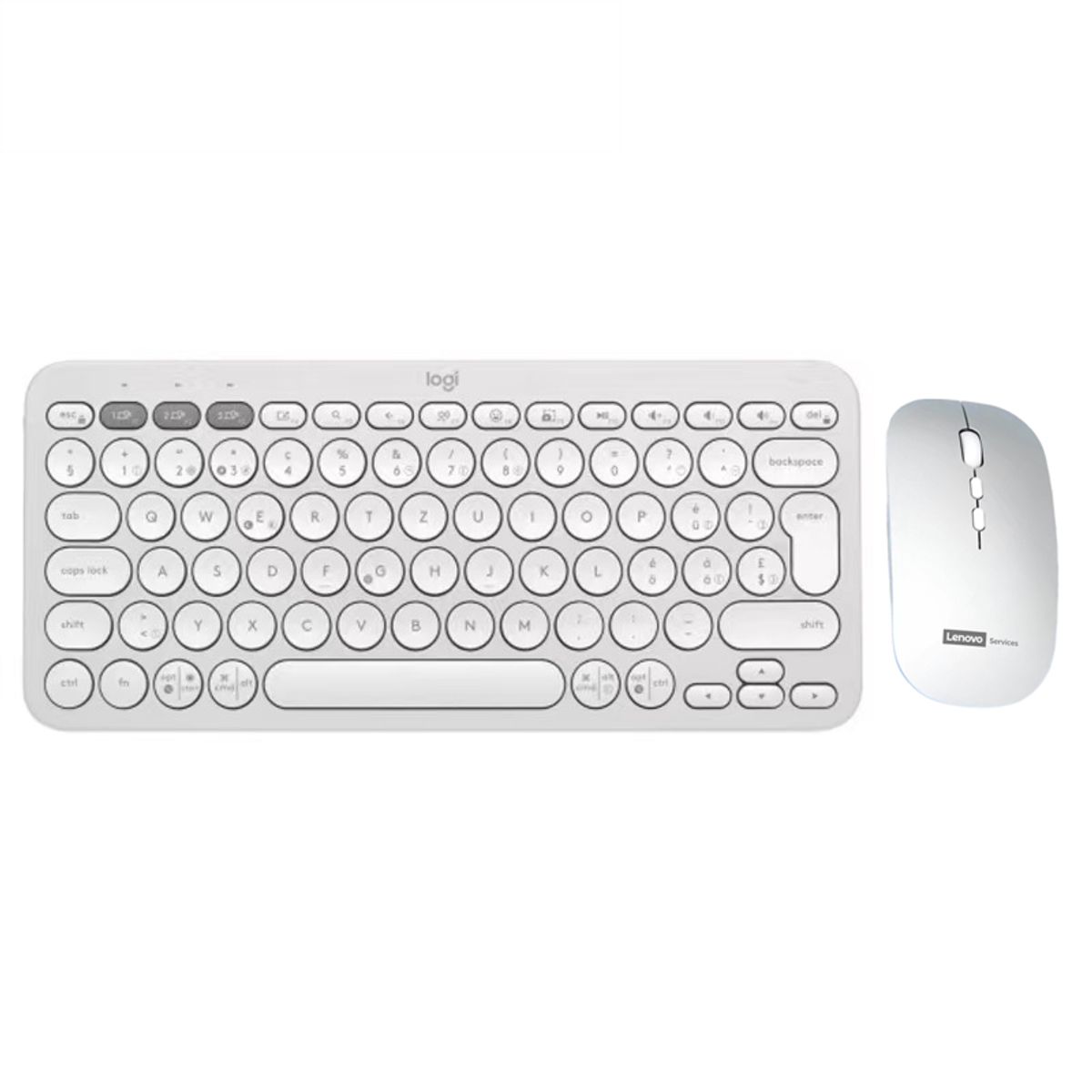 LOGITECH - Teclado Logitech K380 PEBBLE 2 COMBO Y Lenovo Ratón Bluetooth