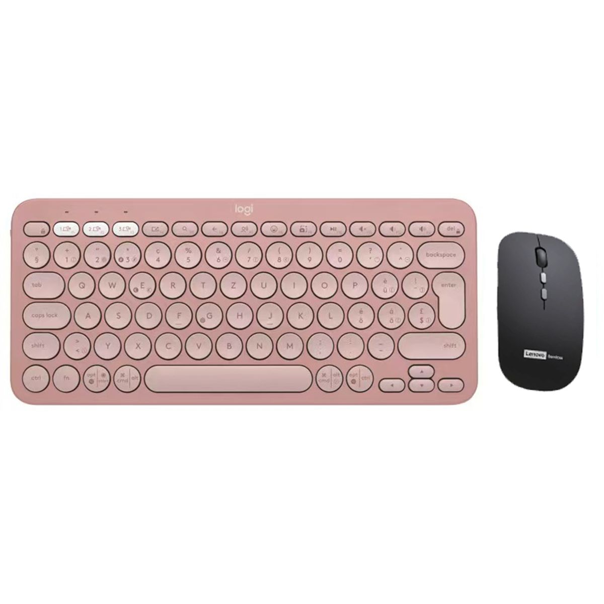LOGITECH - Teclado Logitech K380 PEBBLE 2 COMBO Y Lenovo Ratón Bluetooth