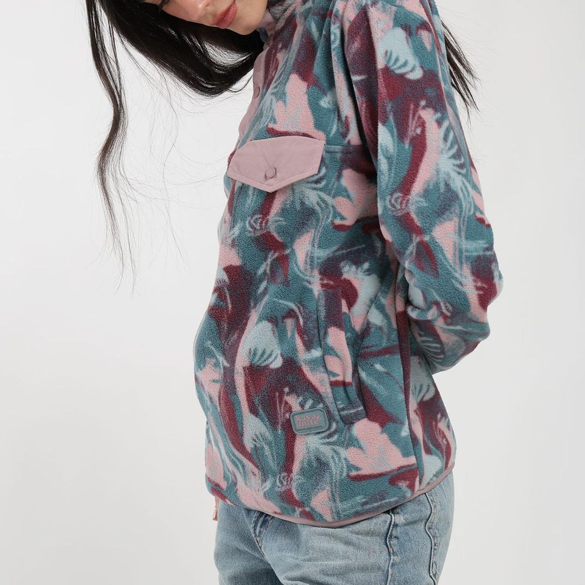 KAYA UNITE - Polar Half Snap Print Mujer