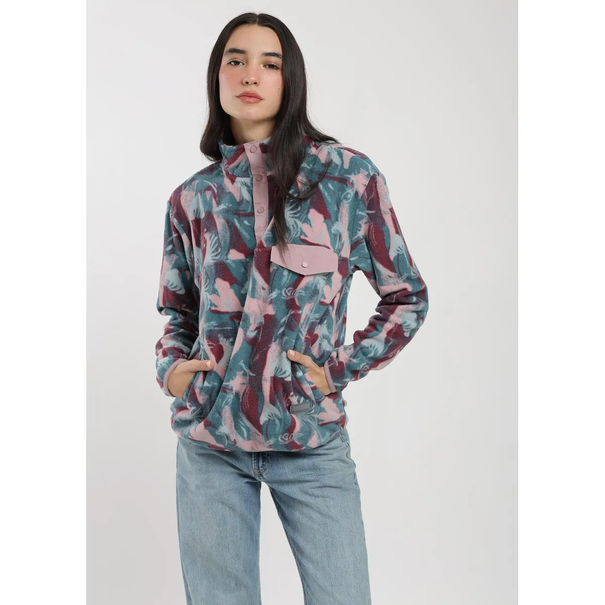 KAYA UNITE - Polar Half Snap Print Mujer