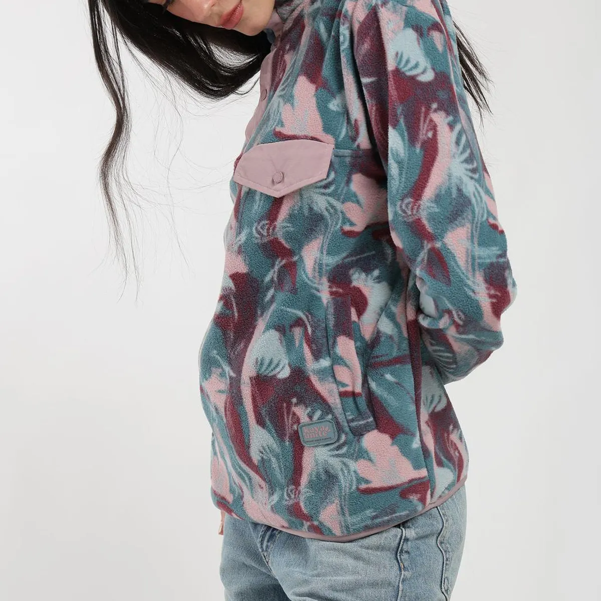 KAYA UNITE - Polar Half Snap Print Mujer