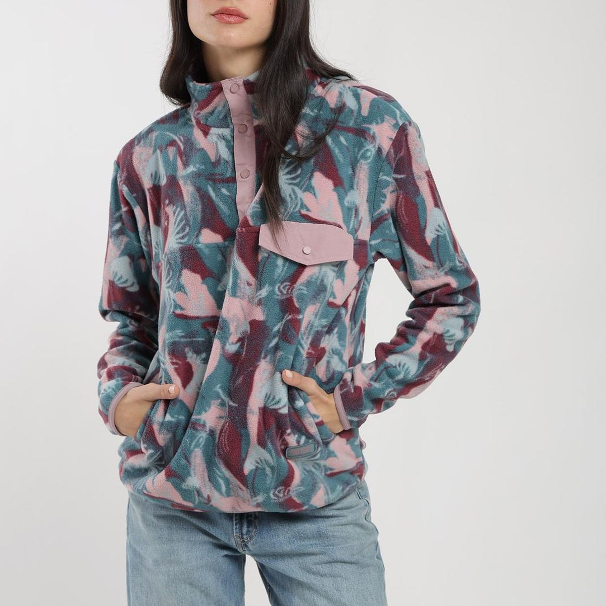 KAYA UNITE - Polar Half Snap Print Mujer