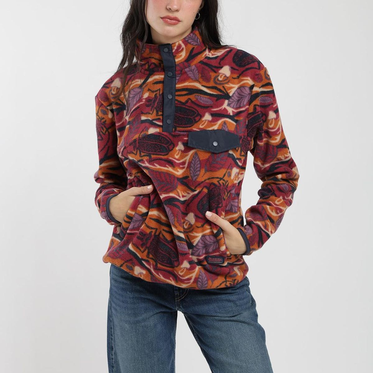 KAYA UNITE - Polar Half Snap Print Mujer