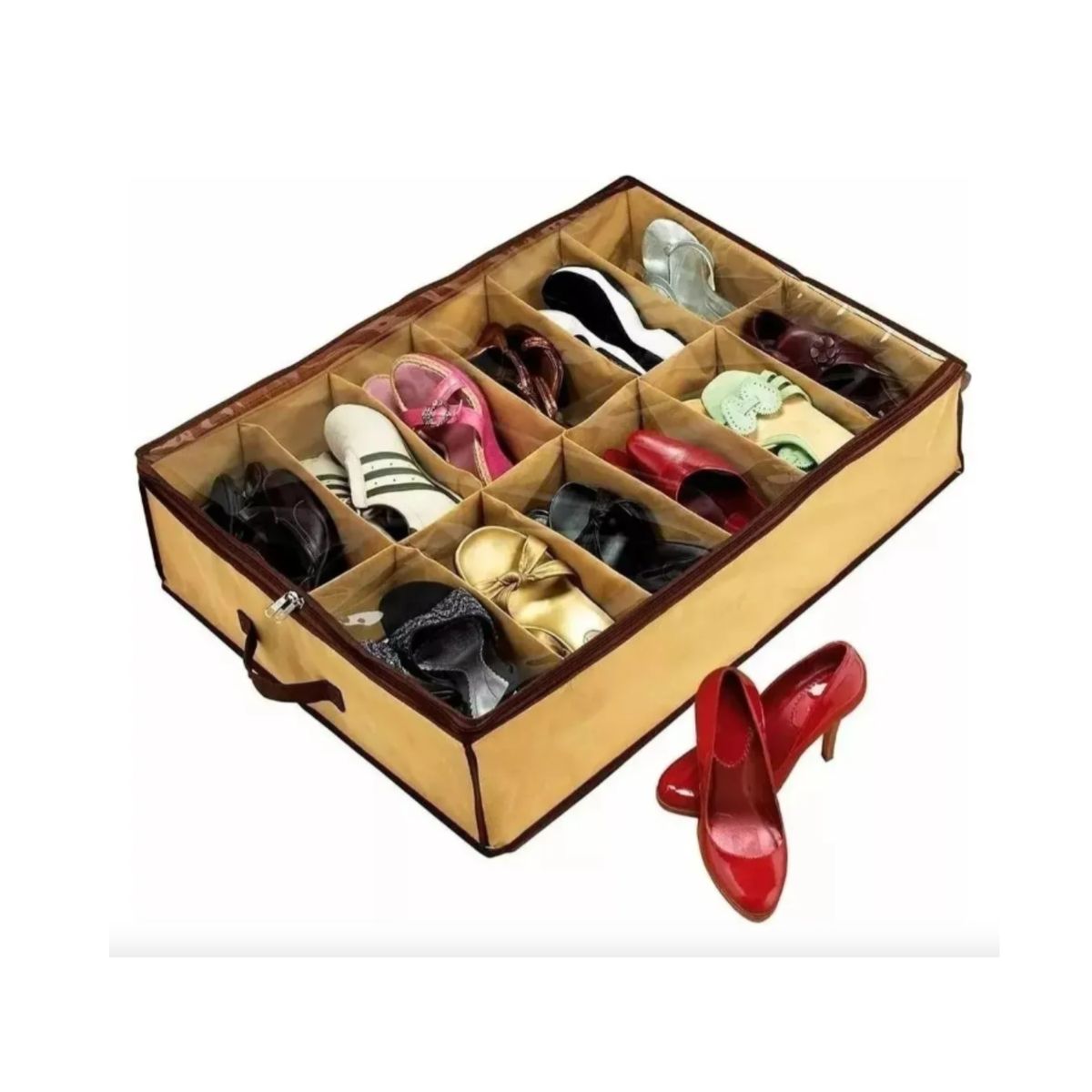 GENERICO - Zapatero Organizador De Zapatos Multiuso 12 Compartimientos