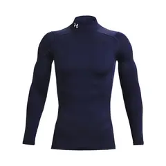 UNDER ARMOUR - Primera Capa Superior Hombre Coldgear Comp Mock Azul