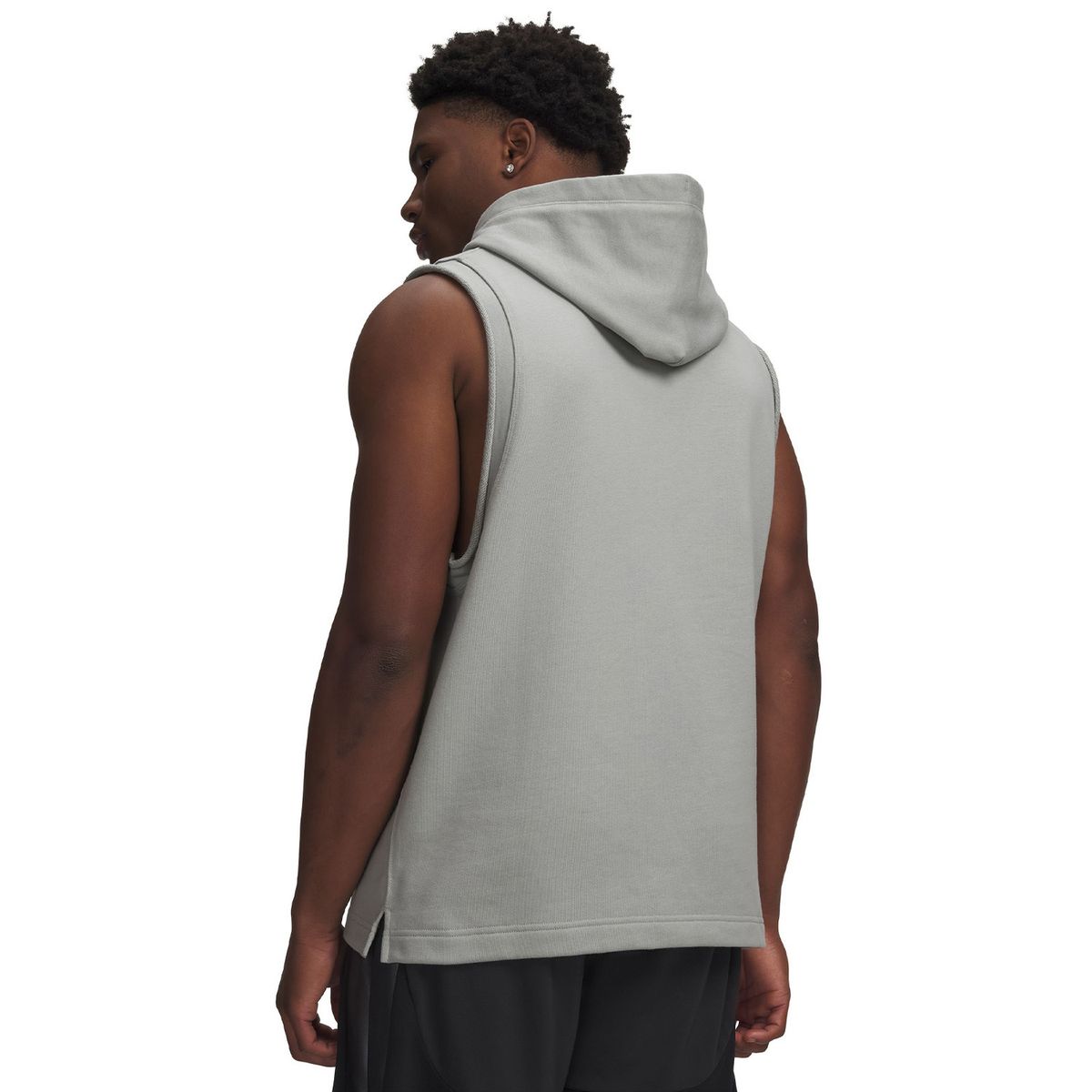 UNDER ARMOUR - Poleron S/M Hombre Curry Sleeveless Hoodie Gris UNDER ARMOUR