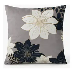 GENERICO - Funda Cojín Impresa Negro Elegante 45x42