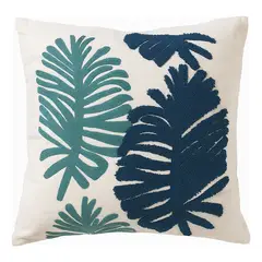 GENERICO - Funda Bordada Palmera Azul Y Verde 45x42
