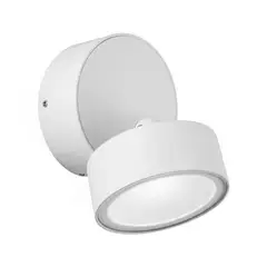 LED STUDIO - FOCO SOBREPUESTO CIELO / MURO REDONDO DIRIGIBLE 6W LUZ CÁLIDA IP54