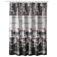 MALLORCA - Cortina de Baño Diseño Capitals sin Forro