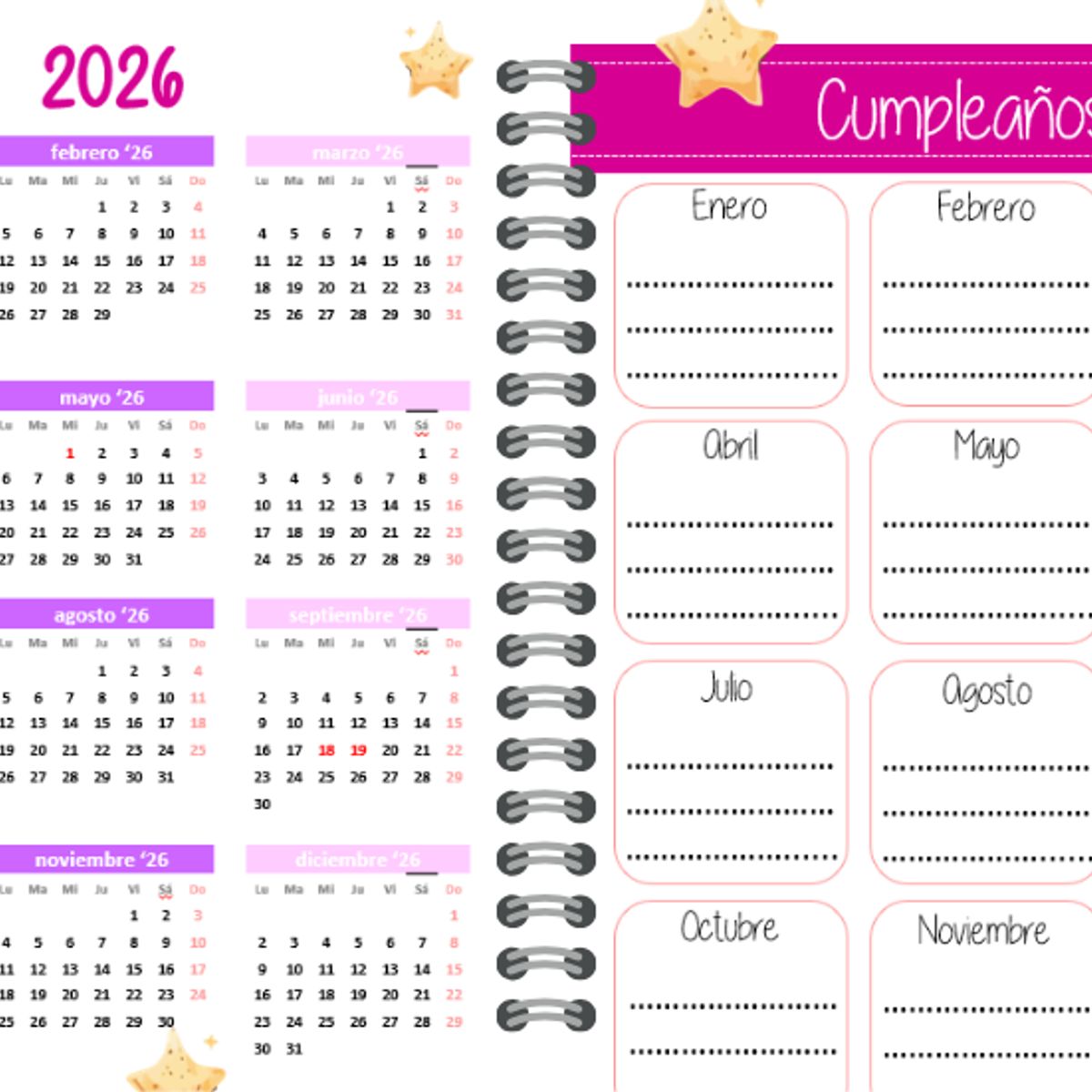 ELAB PROPIA - Diario de vida, diseño Luna
