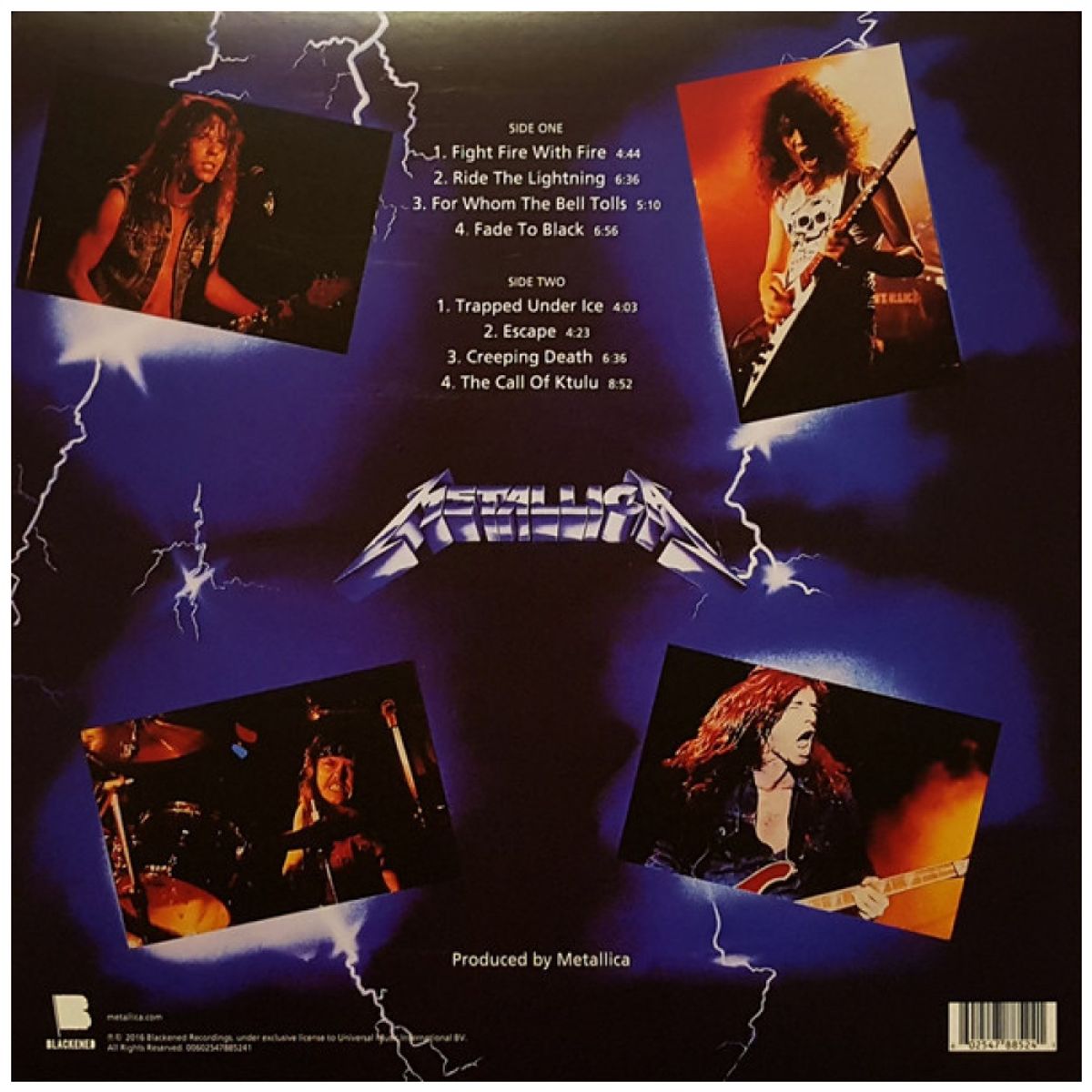 HITWAY MUSIC - METALLICA - RIDE THE LIGHTNING 180GRS - VINILO