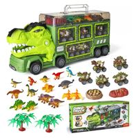Camión Transportador Dinosaurio Auto Luz Sonido Juguete Niño