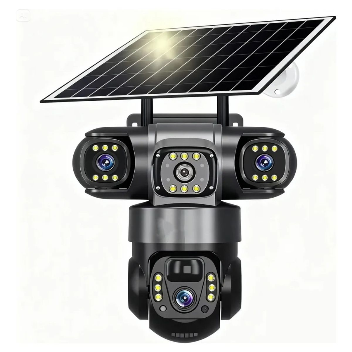 GENERICO - Cámara De Seguridad Solar 4g Wifi 360° Full Hd 4g