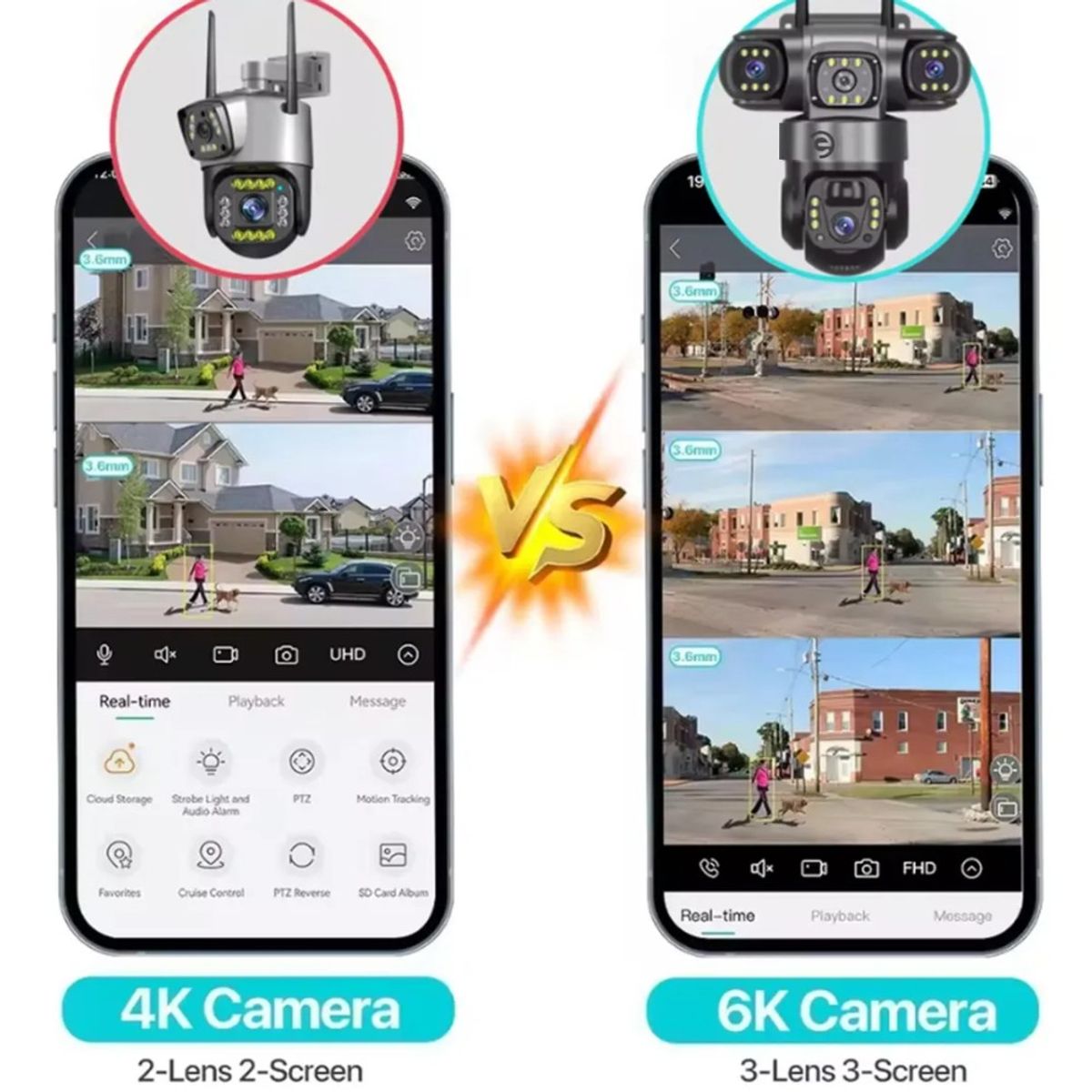GENERICO - Cámara De Seguridad Solar 4g Wifi 360° Full Hd 4g