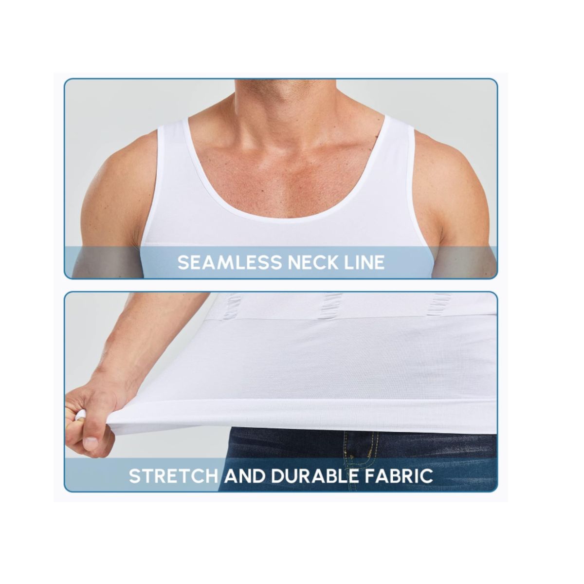 GENERICO - Polera Camiseta Faja Reductora Térmica Hombre Adelgazar Talla L