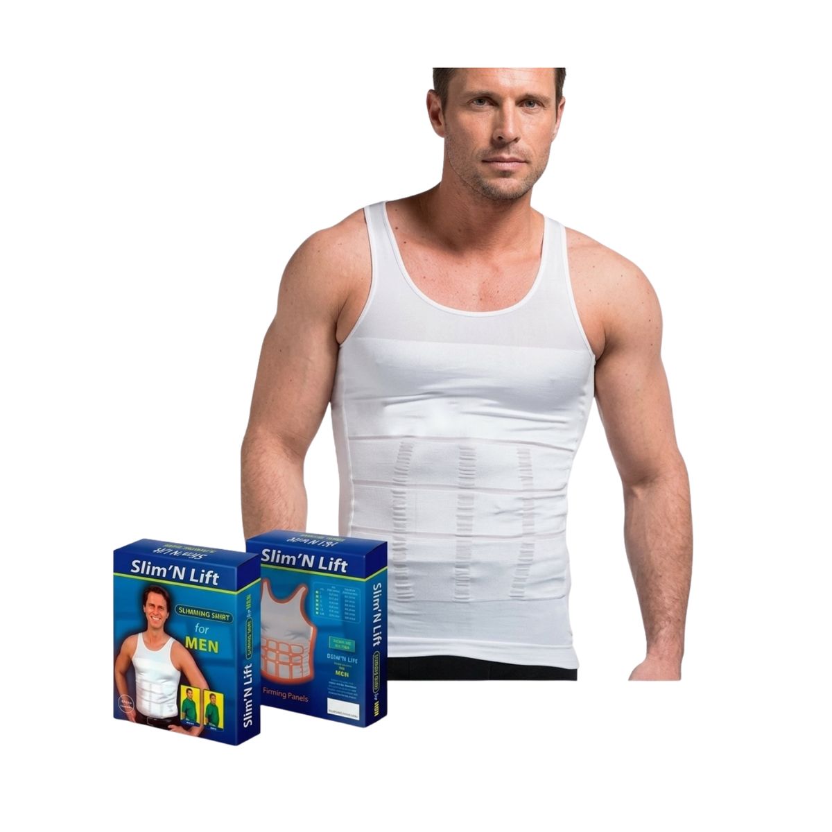 GENERICO - Polera Camiseta Faja Reductora Térmica Hombre Adelgazar Talla XL