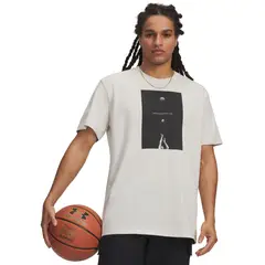 UNDER ARMOUR - Polera M/C Hombre Curry Greatest Shooter Polera Blanco