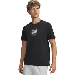 UNDER ARMOUR - Polera M/C Hombre Curry Let Him Cook Polera Negra