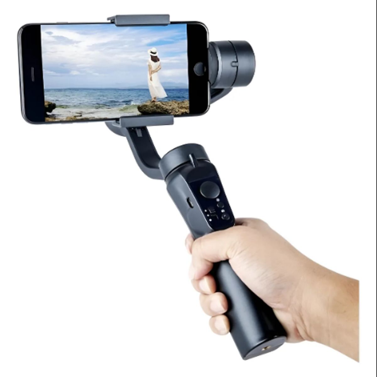 GENERICO - Estabilizador Para Teléfono Soporte Teléfono Selfie Gimbal Negro