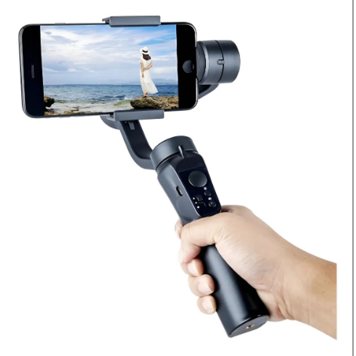 GENERICO - Estabilizador Para Teléfono Soporte Teléfono Selfie Gimbal Negro