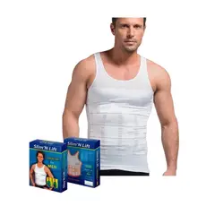 GENERICO - Polera Camiseta Faja Reductora Térmica Hombre Adelgazar Talla XXL