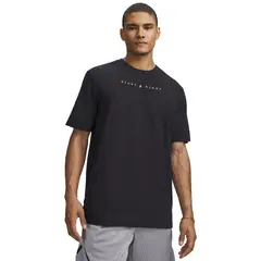 UNDER ARMOUR - Polera M/C Hombre Curry Night Night Polera Negro