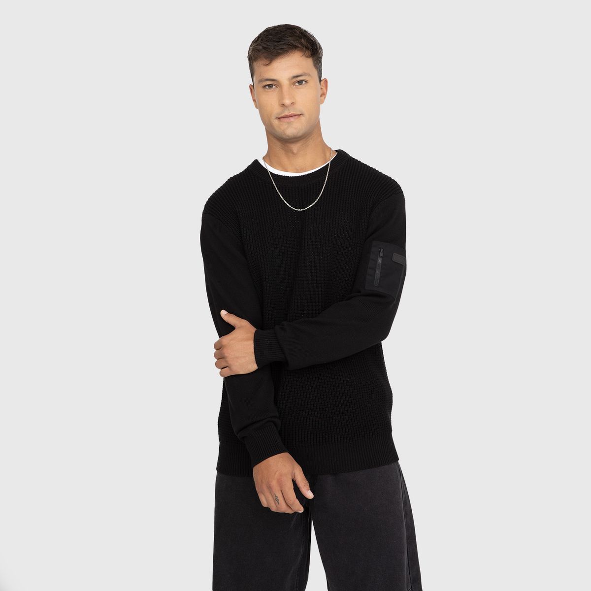 BLACK BUBBA - Chaleco Cargo Negro Black Bubba
