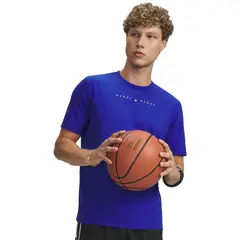UNDER ARMOUR - Polera M/C Hombre Curry Night Night Polera Azul