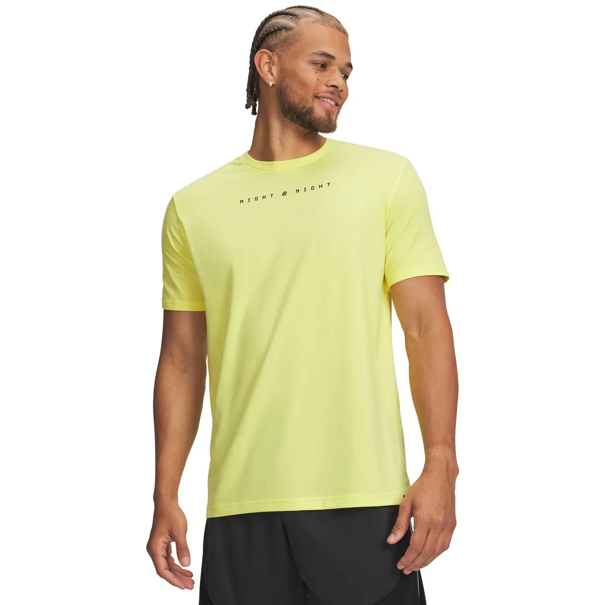 UNDER ARMOUR - Polera M/C Hombre Curry Night Night Polera Amarillo UNDER ARMOUR