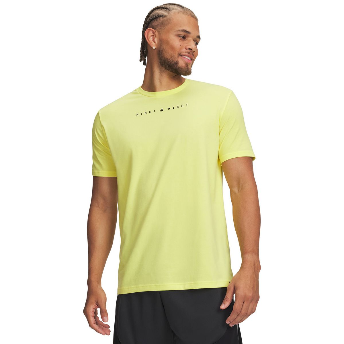 UNDER ARMOUR - Polera M/C Hombre Curry Night Night Polera Amarillo UNDER ARMOUR