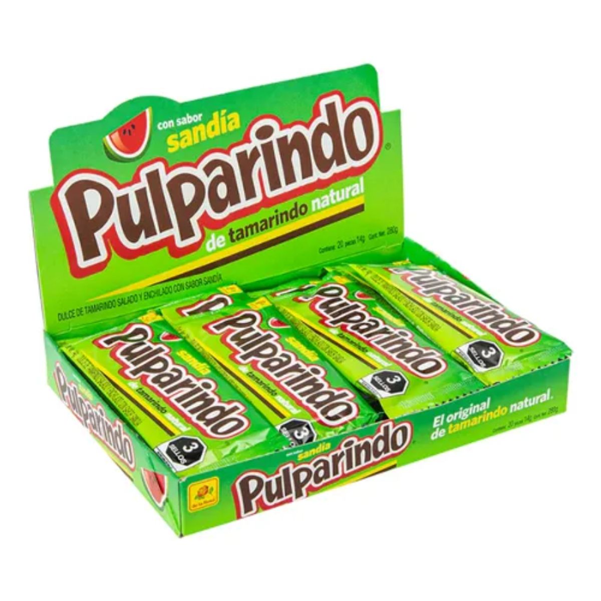 DE LA ROSA - Masticables Pulparindo Sandía De la Rosa 20 un x 14 g Kiosclub