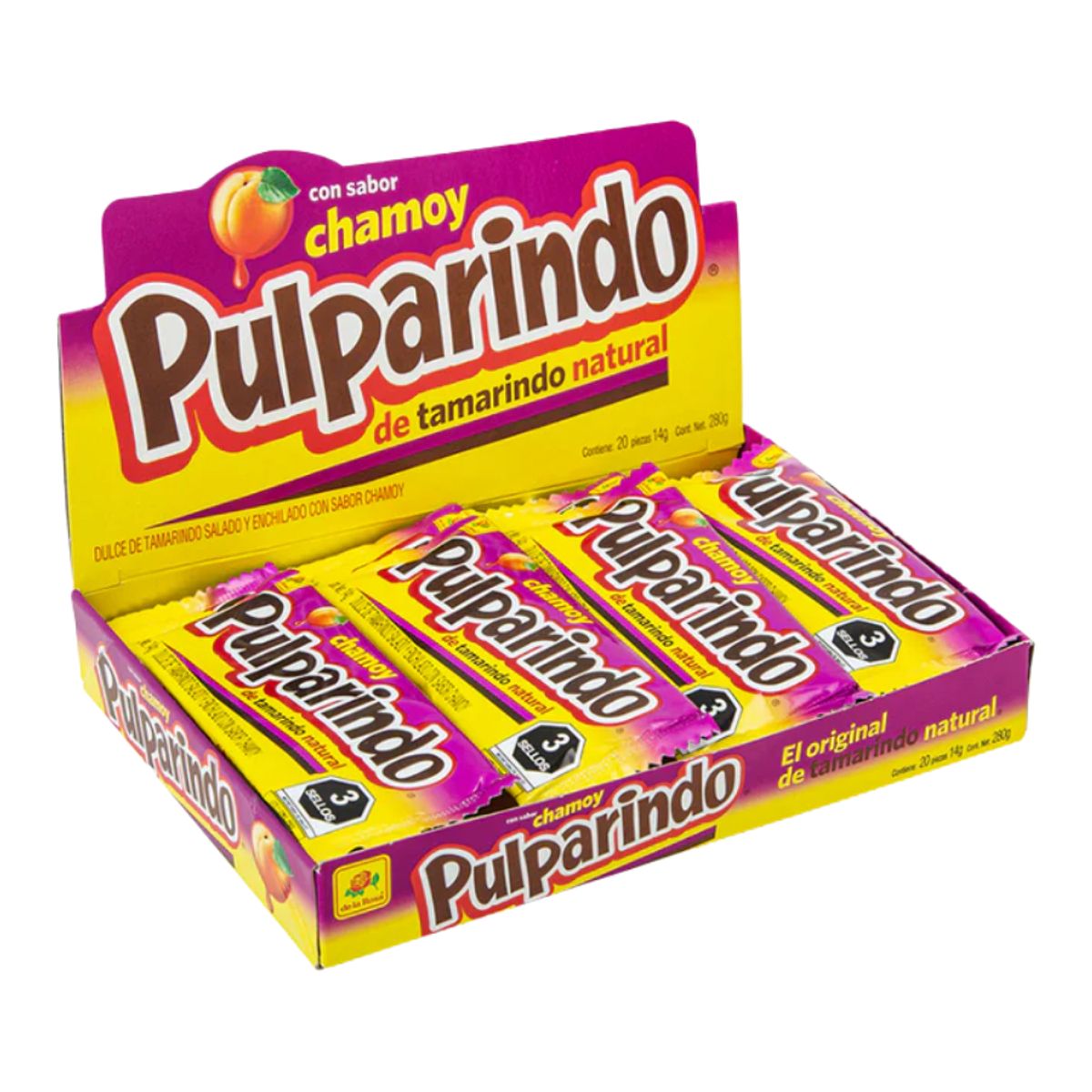 DE LA ROSA - Masticables Pulparindo Chamoy De la Rosa 20 un x 14 g Kiosclub