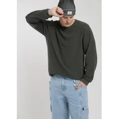 KAYA UNITE - Polera Manga Larga Algodón Waffle Hombre