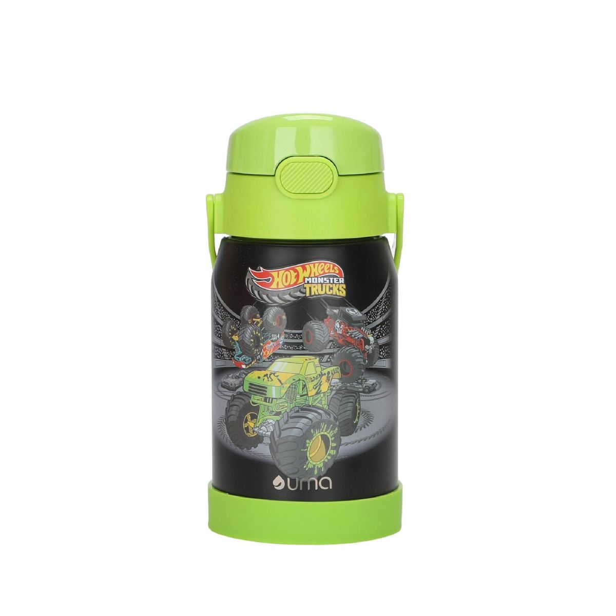 UMA - Botella Térmica Niños Hot Wheels Trucks 450ml Acero Inox UMA