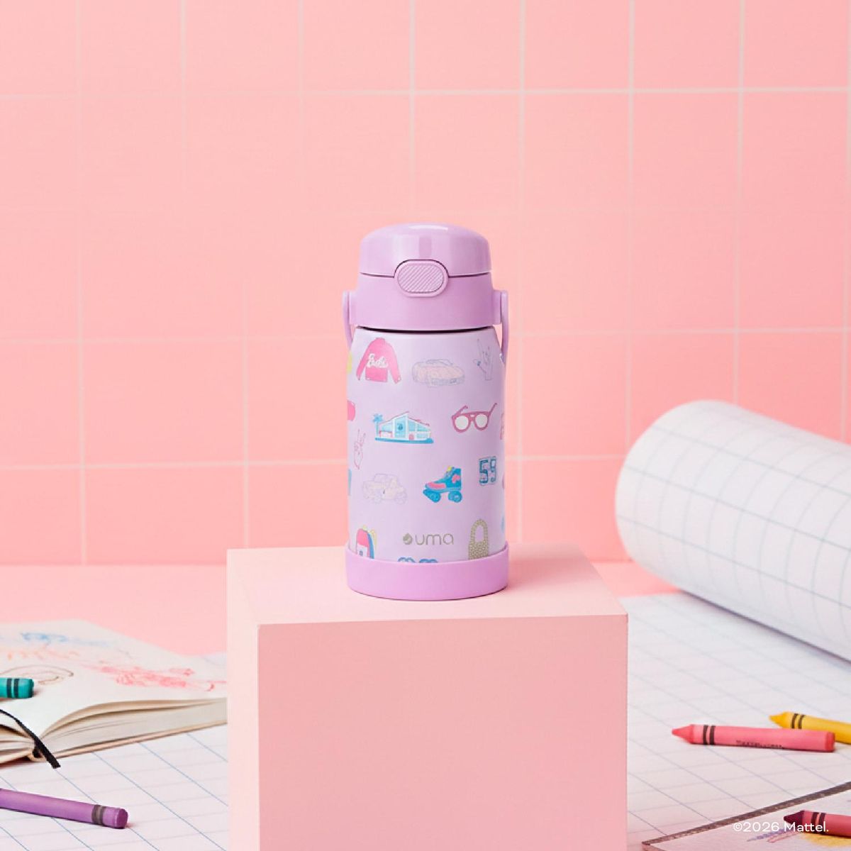 UMA - Botella Térmica Niños Barbie Iconic 450ml Acero Inox UMA