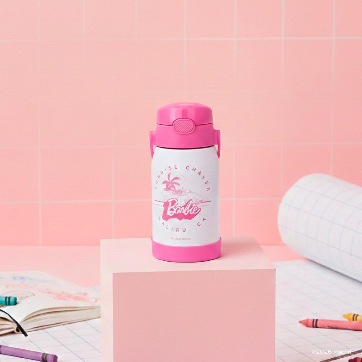 UMA - Botella Térmica Niños Barbie Malibu 450ml Acero Inox UMA