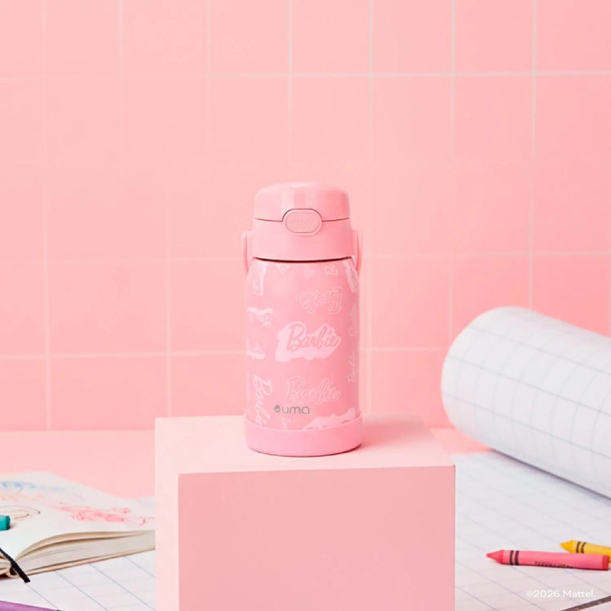 UMA - Botella Térmica Niños Barbie 450ml Acero Inox UMA