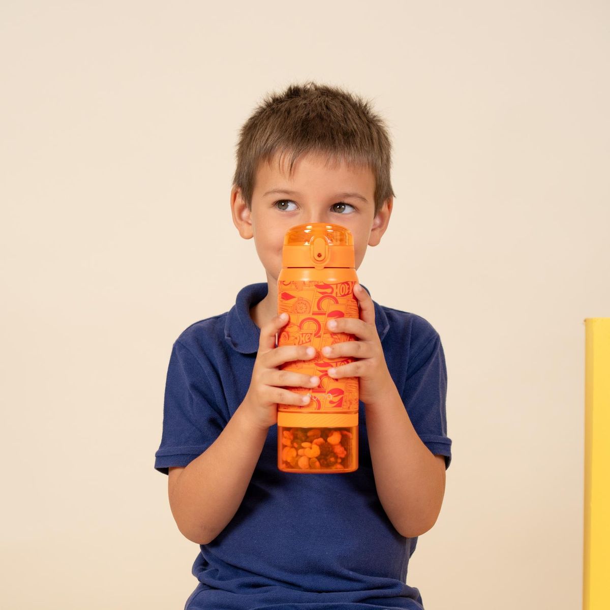 UMA - Botella Térmica Niños Hot Wheels Comic 2 en 1 590ml Acero Inox UMA