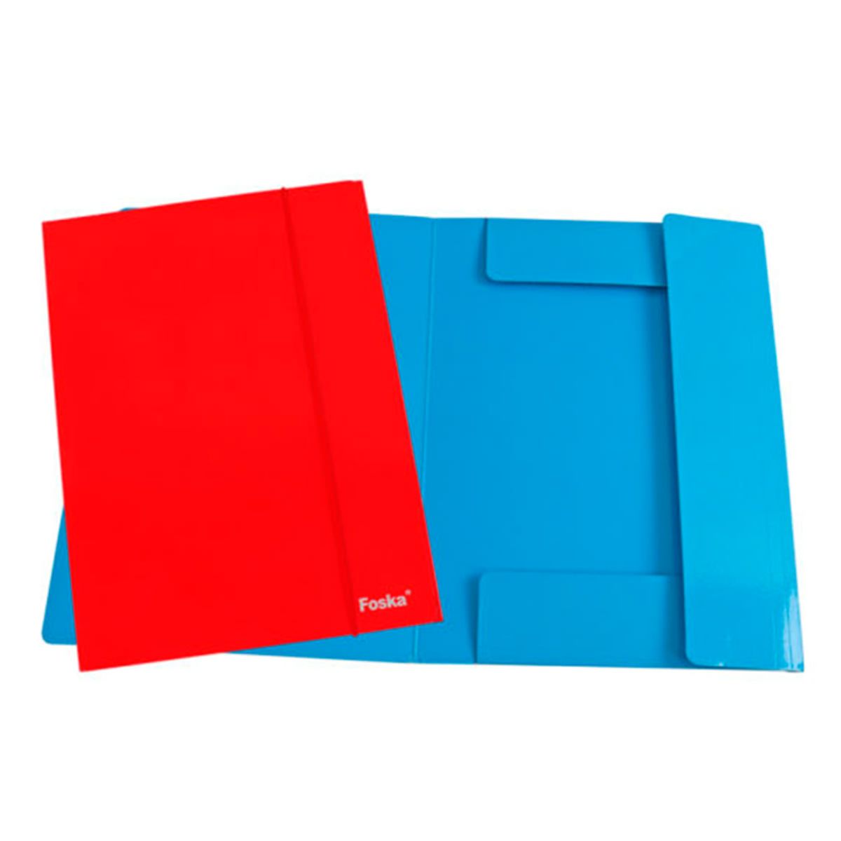 FOSKA - Carpeta Cartón Pastificado 600grs. A4 con Elástico  HF2902A FOSKA