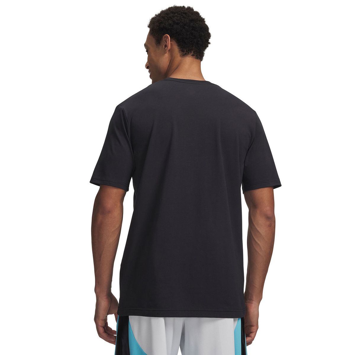 UNDER ARMOUR - Polera M/C Hombre Curry Splash Wordmark Polera Negro UNDER ARMOUR