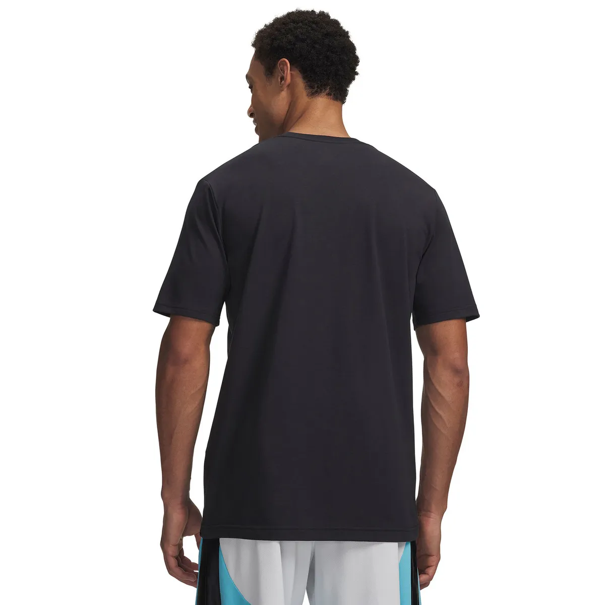UNDER ARMOUR - Polera M/C Hombre Curry Splash Wordmark Polera Negro UNDER ARMOUR