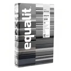 EQUALIT - PAPEL OFICIO RESMA - MULTIFUNCION 500 hojas 75gr