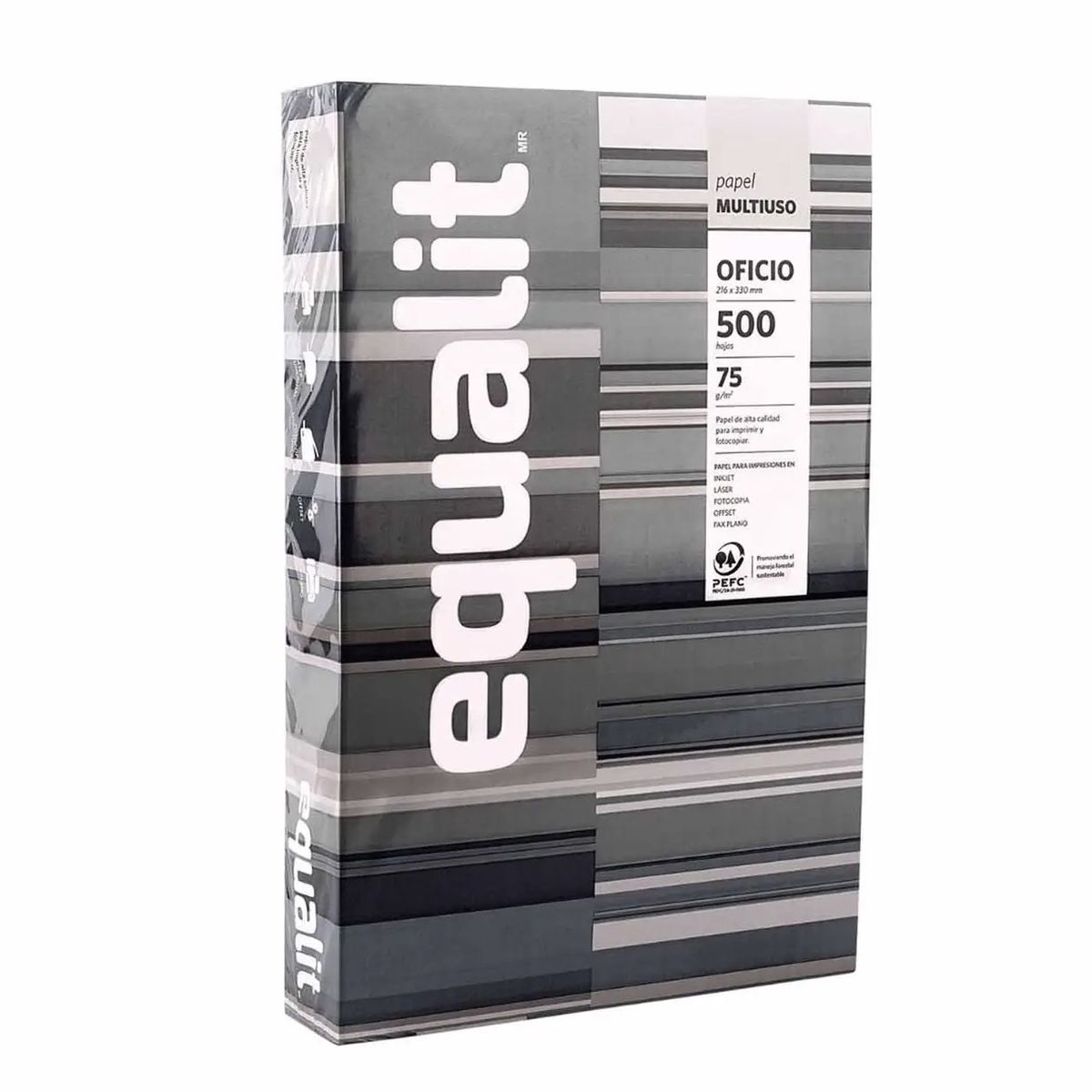 EQUALIT - PAPEL OFICIO RESMA - EQUALIT MULTIFUNCION 500 hojas 75gr