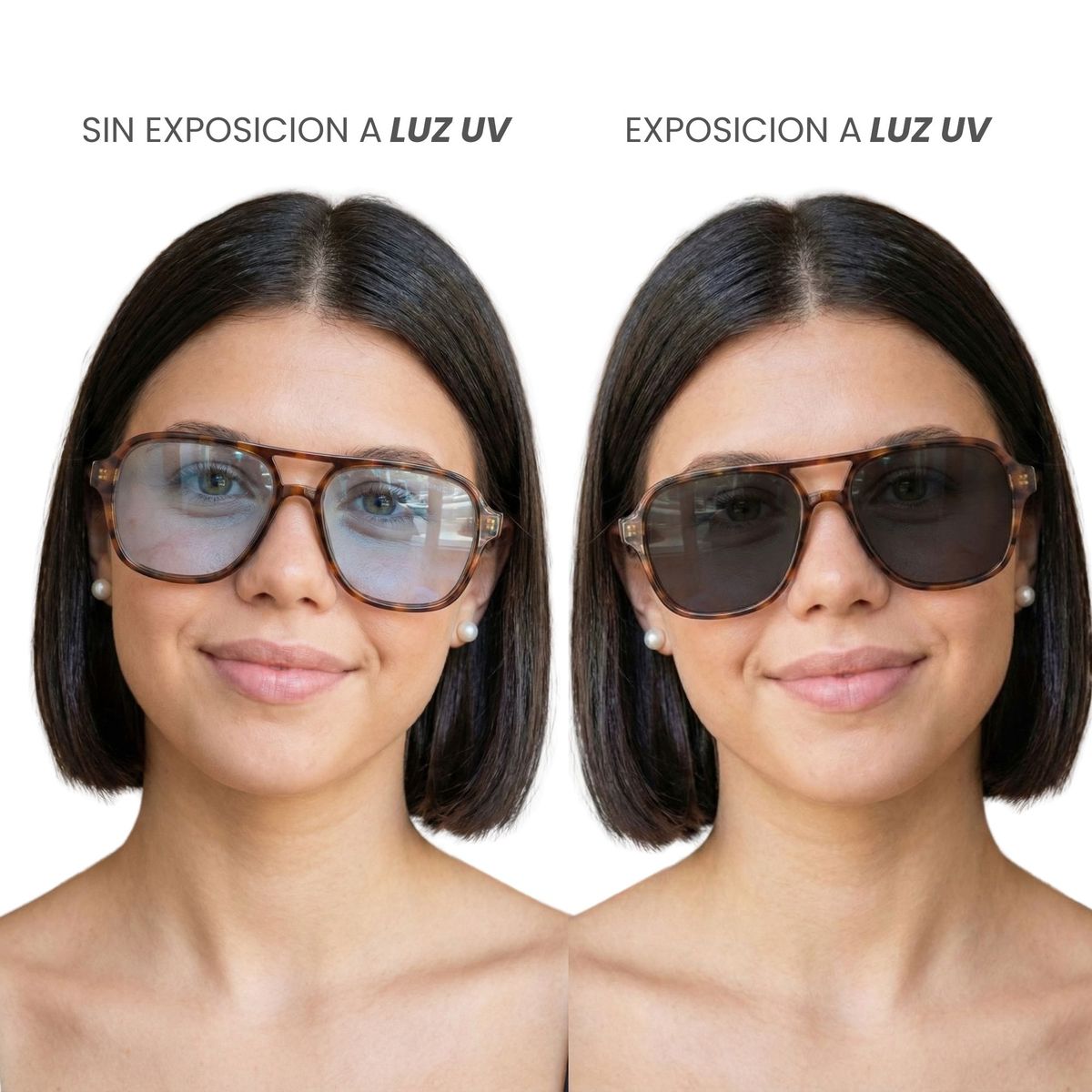 NOVY - Gafas Lentes De Sol Fotocromaticos Estilo Piloto UV400 Unisex