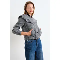 IO - Casaca Fantasia Mujer Negro