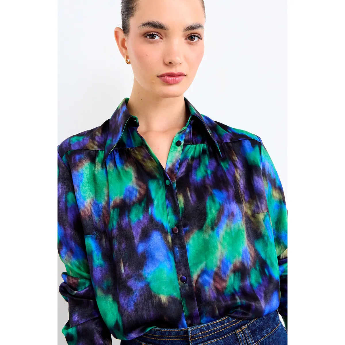 IO - Blusa Fantasia Mujer Azul Io