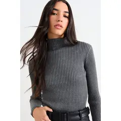 IO - Sweater Liso Mujer Gris