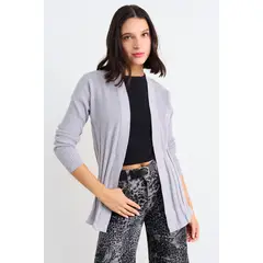 IO - Chaleco Liso Mujer Gris