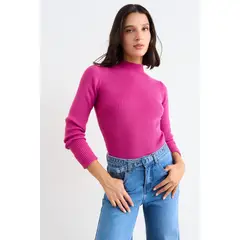 IO - Sweater Liso Mujer Rosa